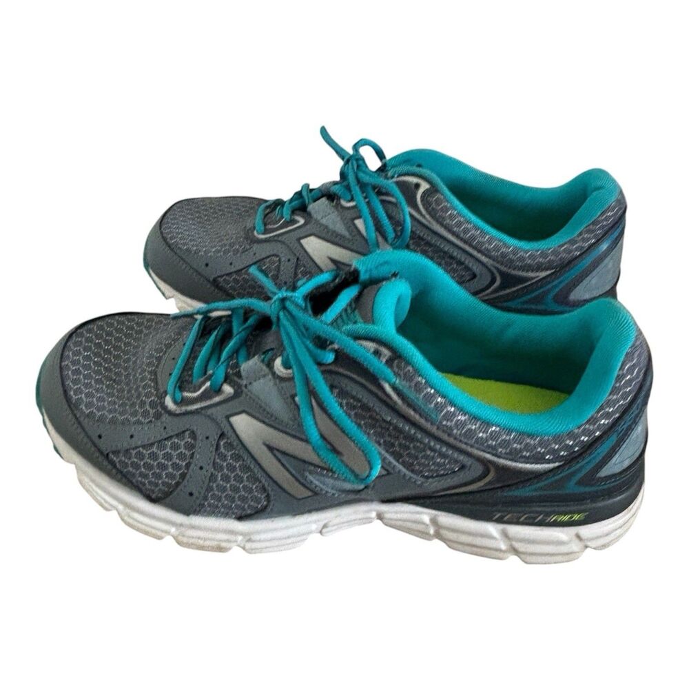 New Balance 560v6 TechRide Running Shoes Womens 10 D Wide Grey Teal Blue W560LG6